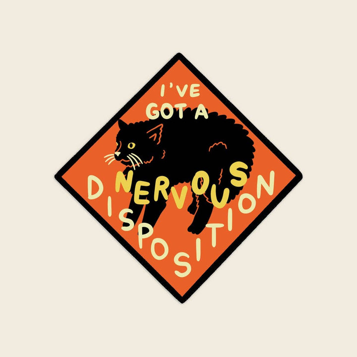 Nervous Disposition Waterproof Vinyl Sticker