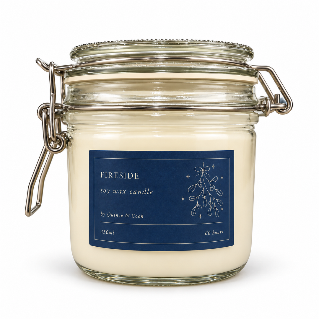 The Q&C Winter Candle - Fireside