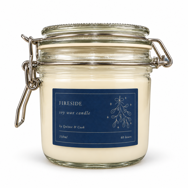 The Q&C Winter Candle - Fireside