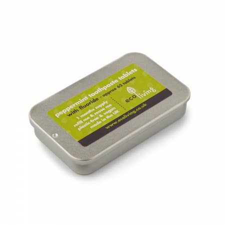Toothpaste Tablets in Tin -with Flouride