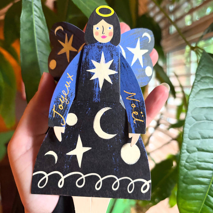 Butterfly Angel Sitting Greeting Card