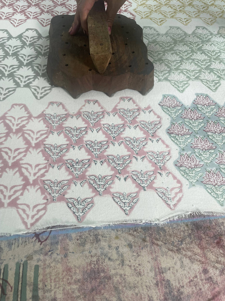 Blockprint Breezy Green Dishcloth