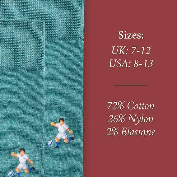 The Raging Rugby Player | Novelty Socks for Rugby Fans