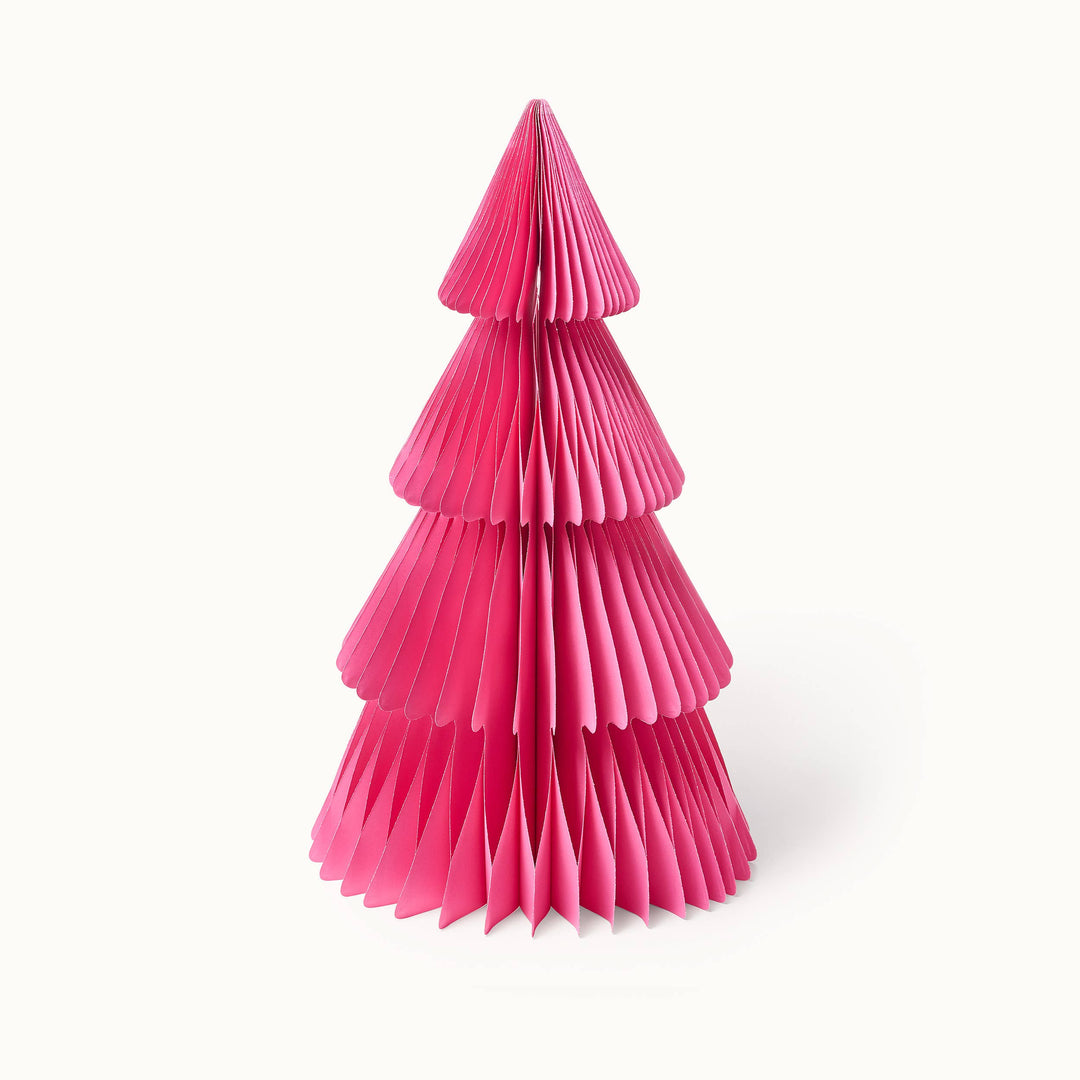 Pink Paper Christmas Tree - 50cm