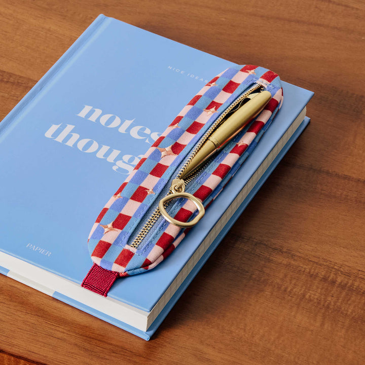 Starry Check Pen Pouch