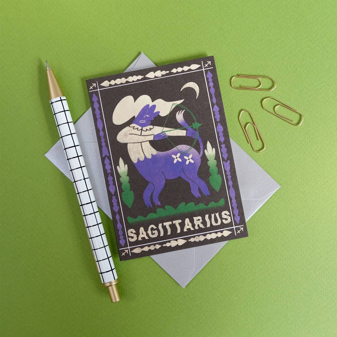 Sagittarius Mini Greetings Card