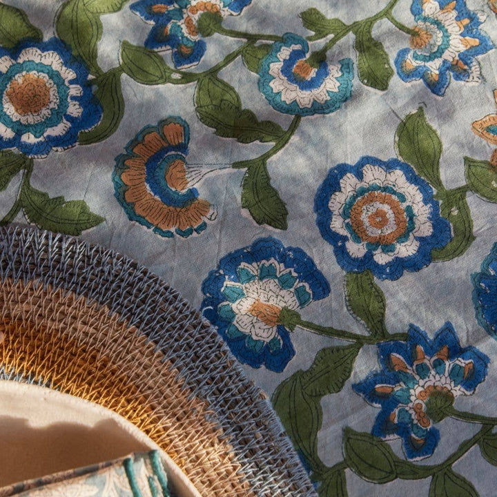 Guapao Tablecloth in Blue & Green