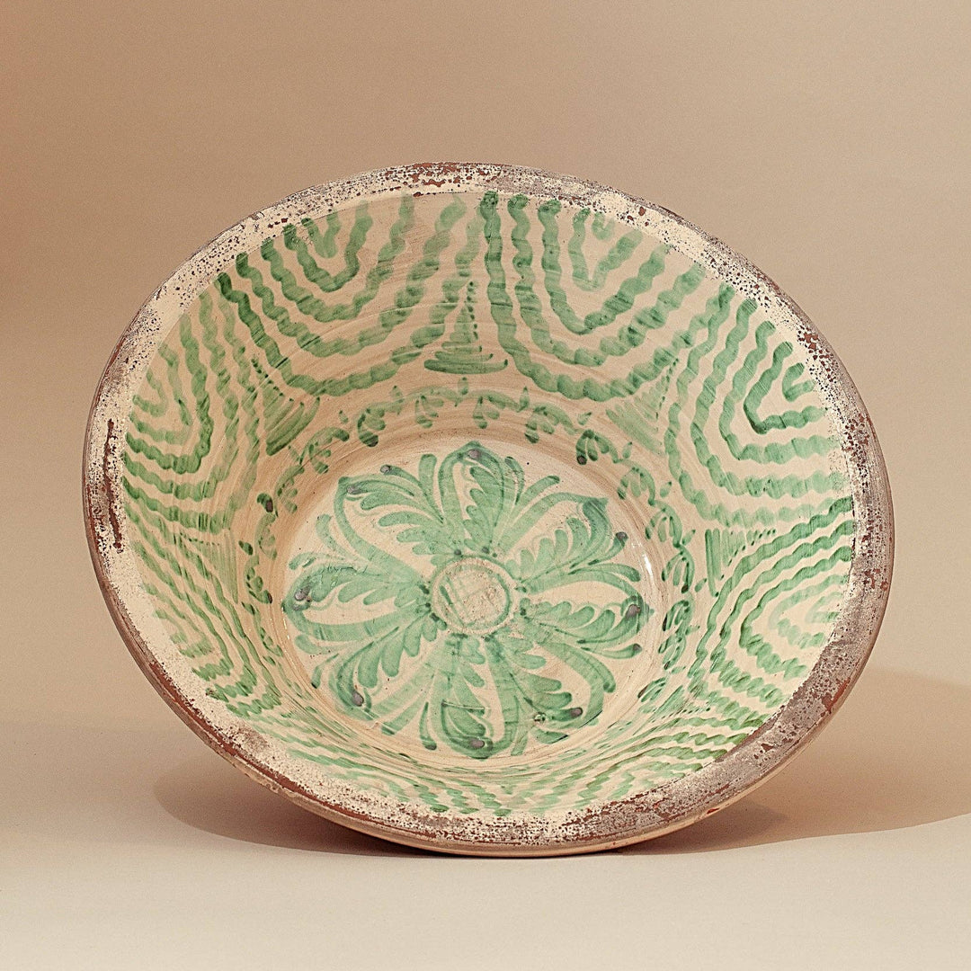Green Lebrillos Granaínos Oversized Bowls