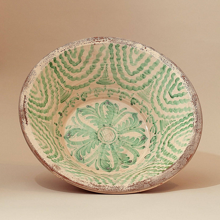 Green Lebrillos Granaínos Oversized Bowls