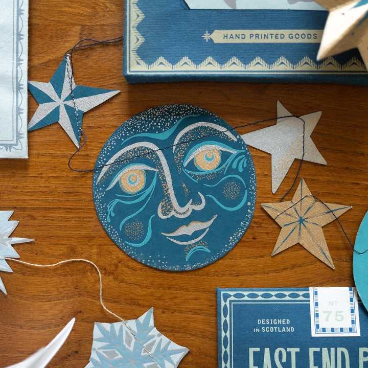 Man on the Moon Sewn Garland