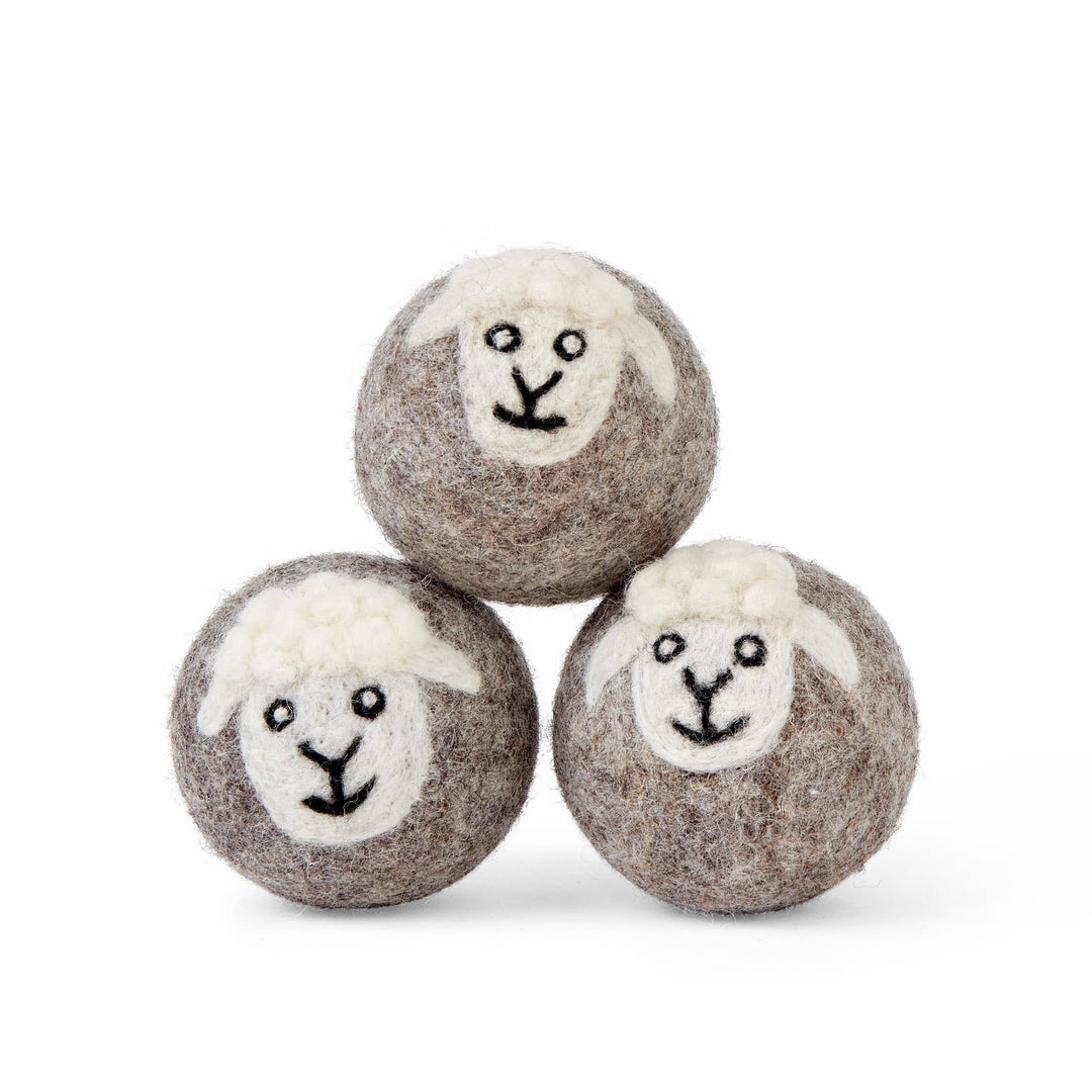 Sheep Wool Dryer Balls - Set of 3