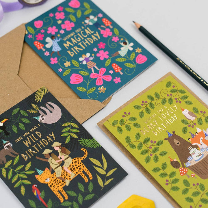 Jungle Explorers Birthday Card