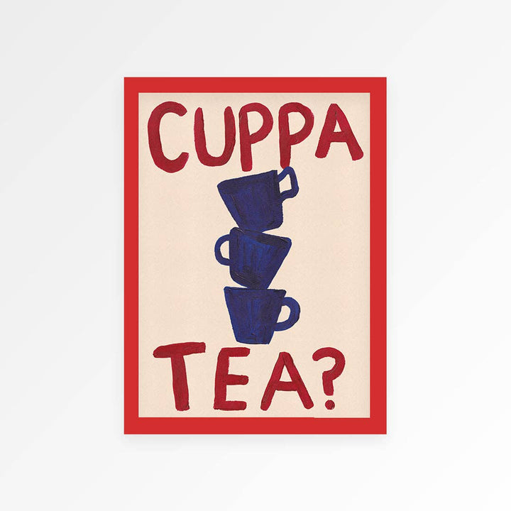 Cuppa Tea Hand Painted Print
