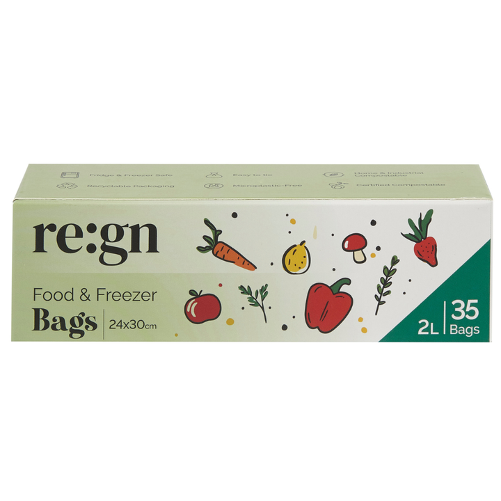Compostable & Biodegradable 2L Food and Freezer Bags
