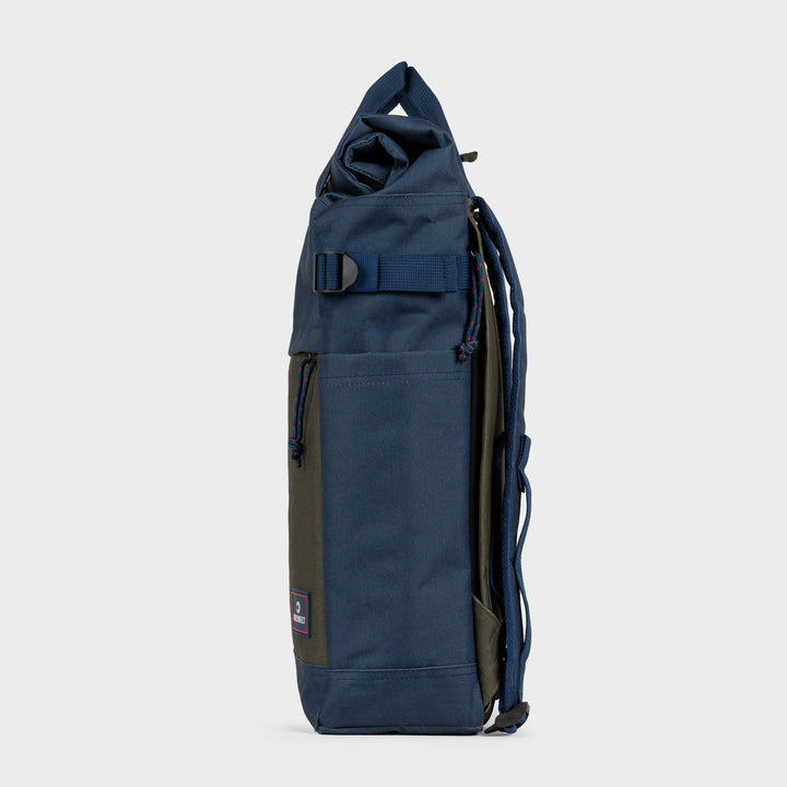 Adventurer 100% Recycled Backpack - Navy & Khaki