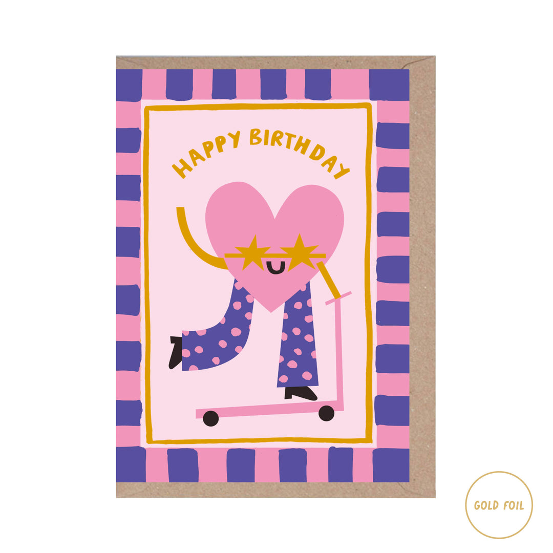 Happy Birthday Heart Card