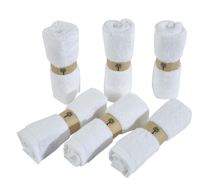 Organic Bamboo Face Cloths - 6 Pack