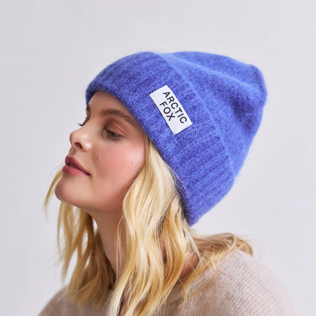 The Mohair Beanie -  Dusk Blue