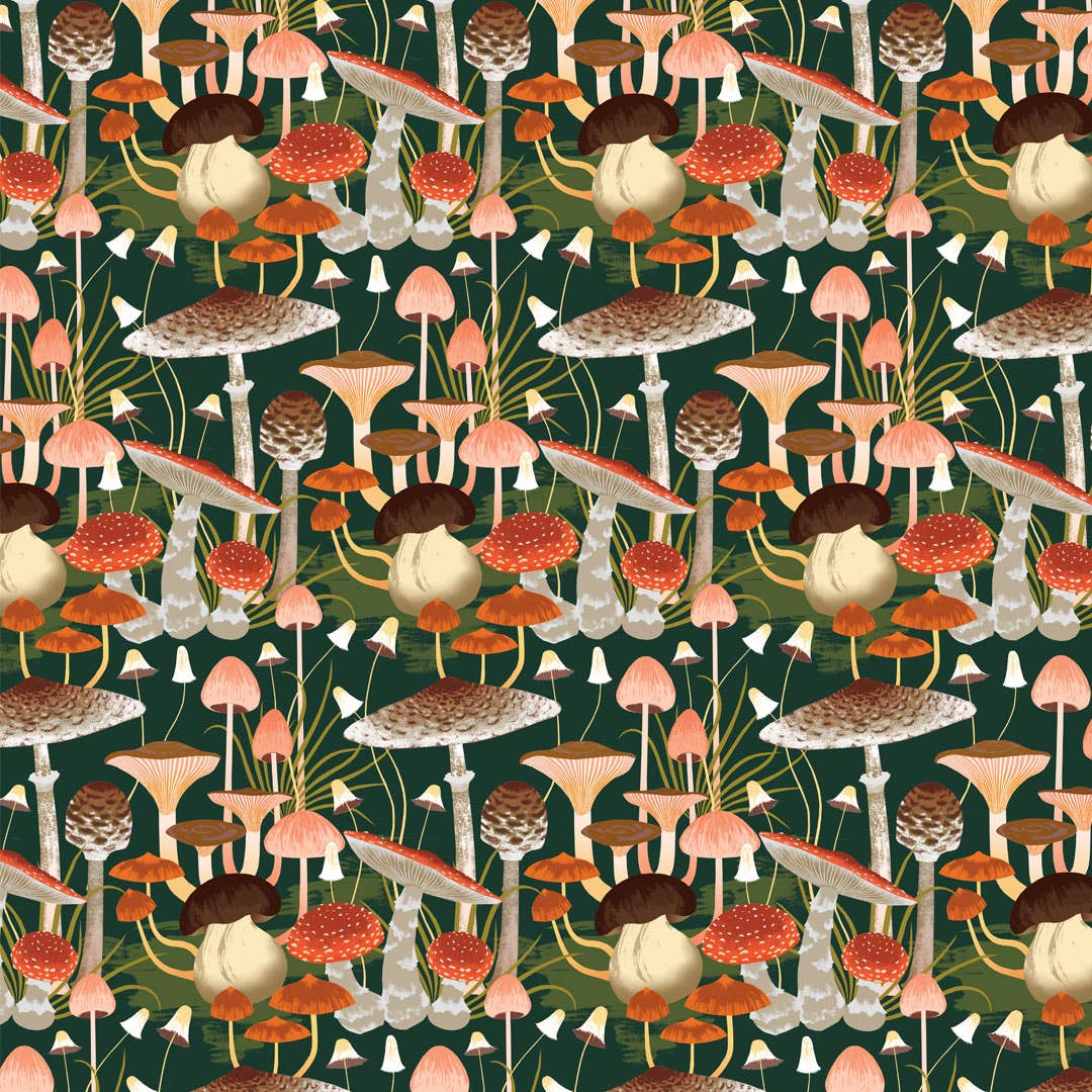 Fungi Wrapping Paper Sheet