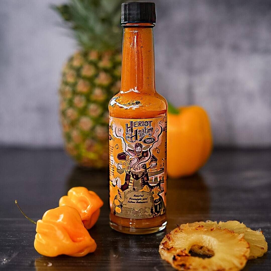 Roasted Pineapple and Yellow Habanero Sauce