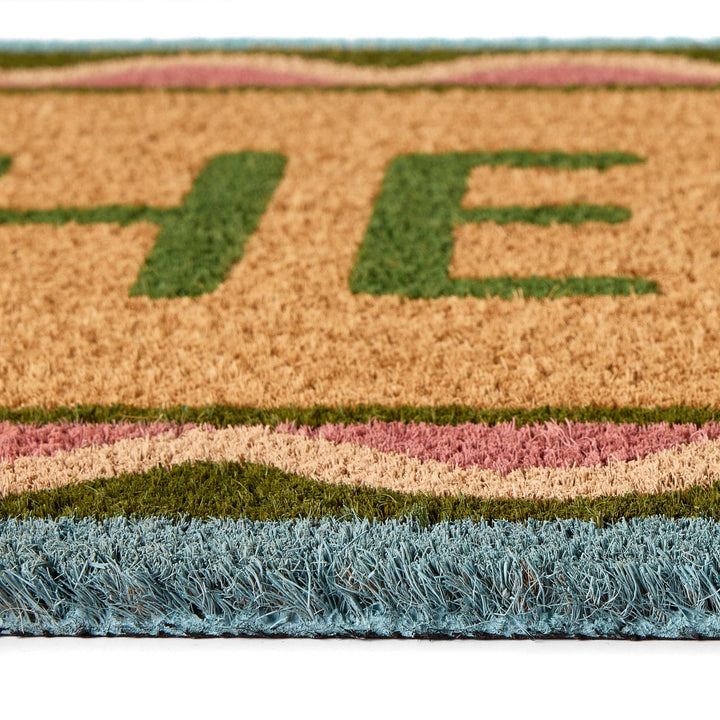 Hello Scallop Coir Doormat