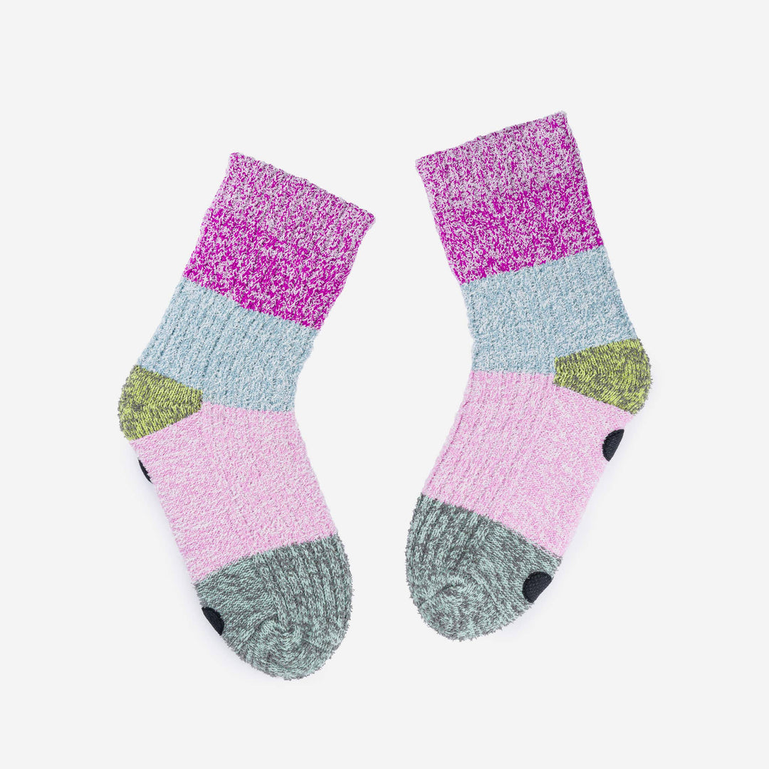 Colour Block House Socks: Size 5-8