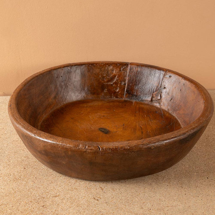 Vintage Wooden Parat Bowl - No.1