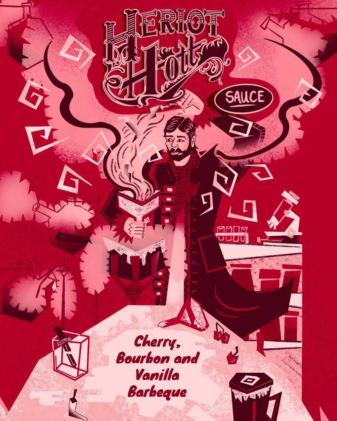 Cherry Bourbon and Vanilla Barbeque Sauce