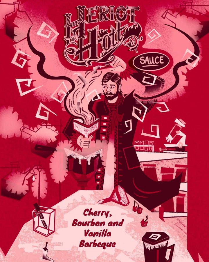 Cherry Bourbon and Vanilla Barbeque Sauce