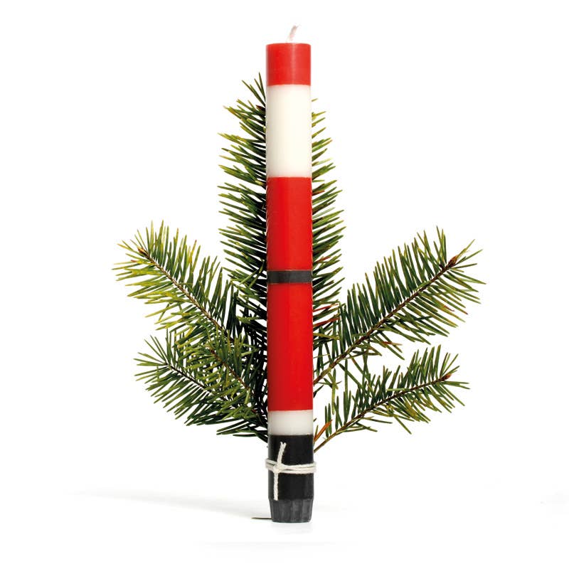 Santa Claus Colour Block Candle
