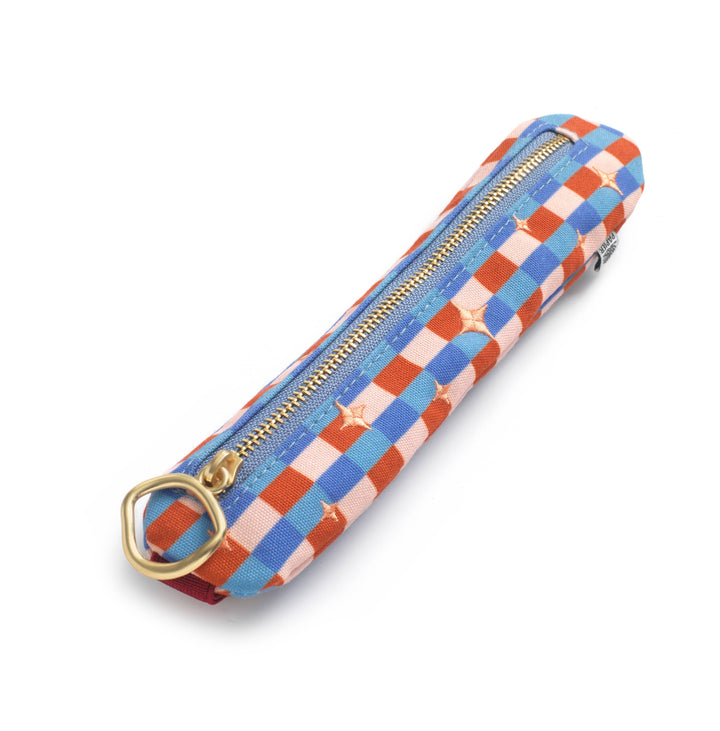 Starry Check Pen Pouch