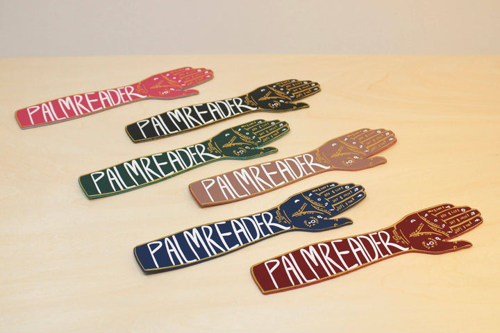 Palm Reader Fortune Teller Bookmark: Hot pink
