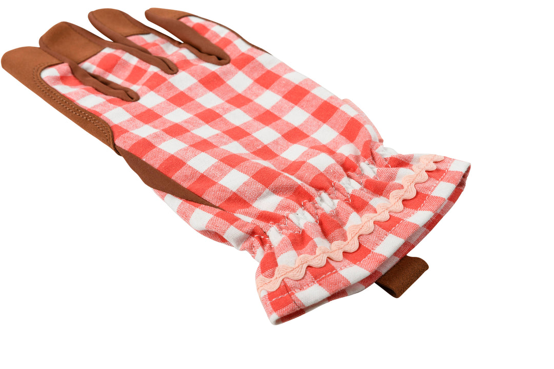 Rose Check Garden Gloves
