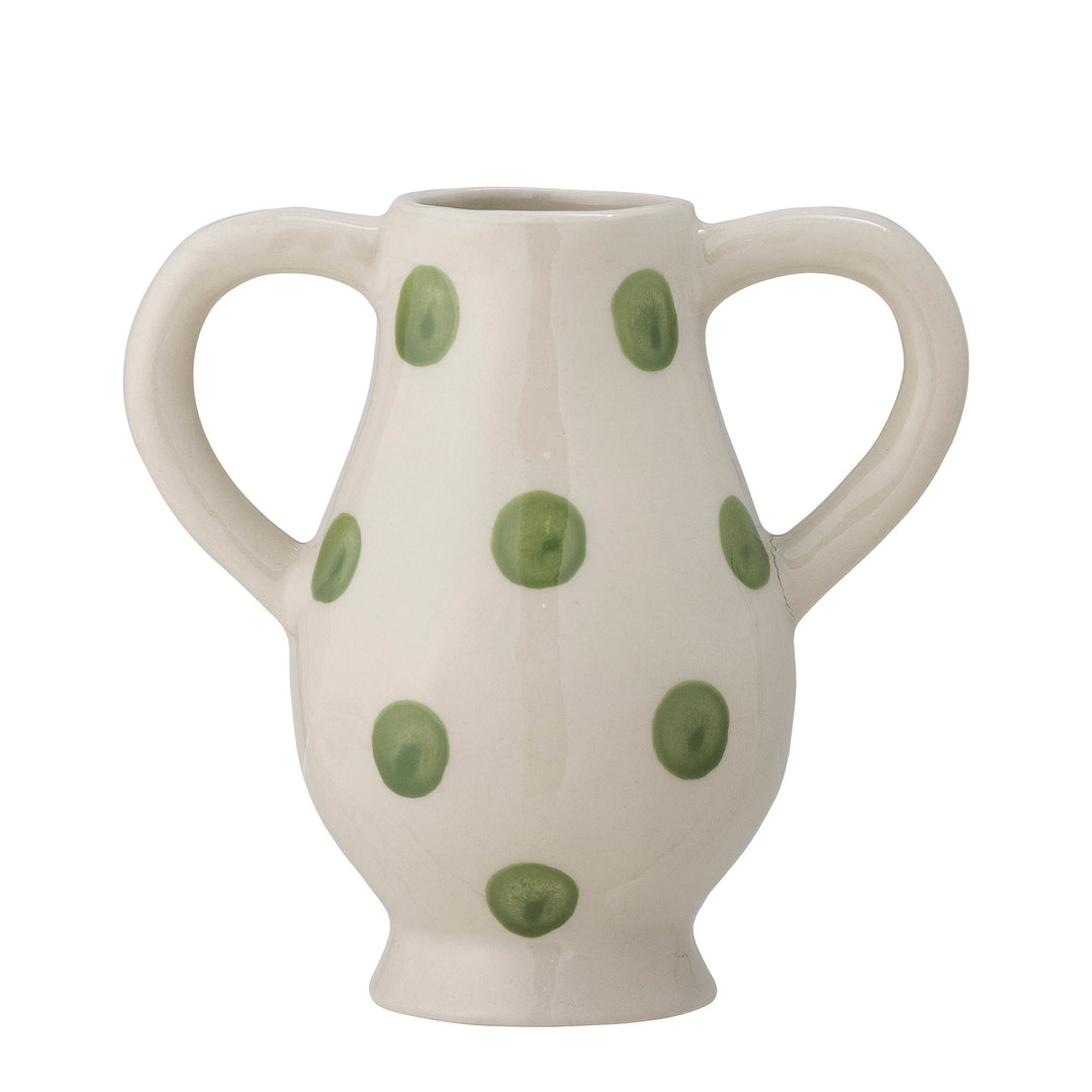 Asrin Vase in Green Spots