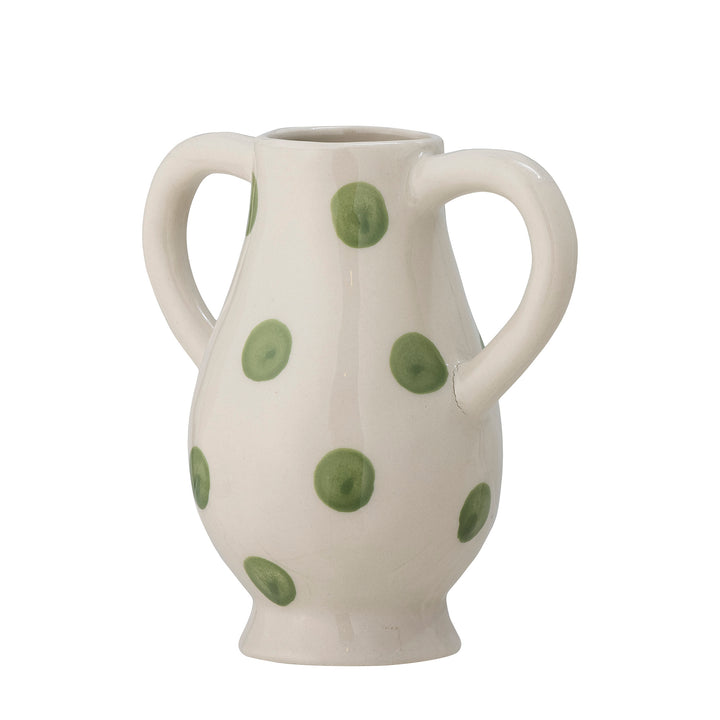 Asrin Vase in Green Spots