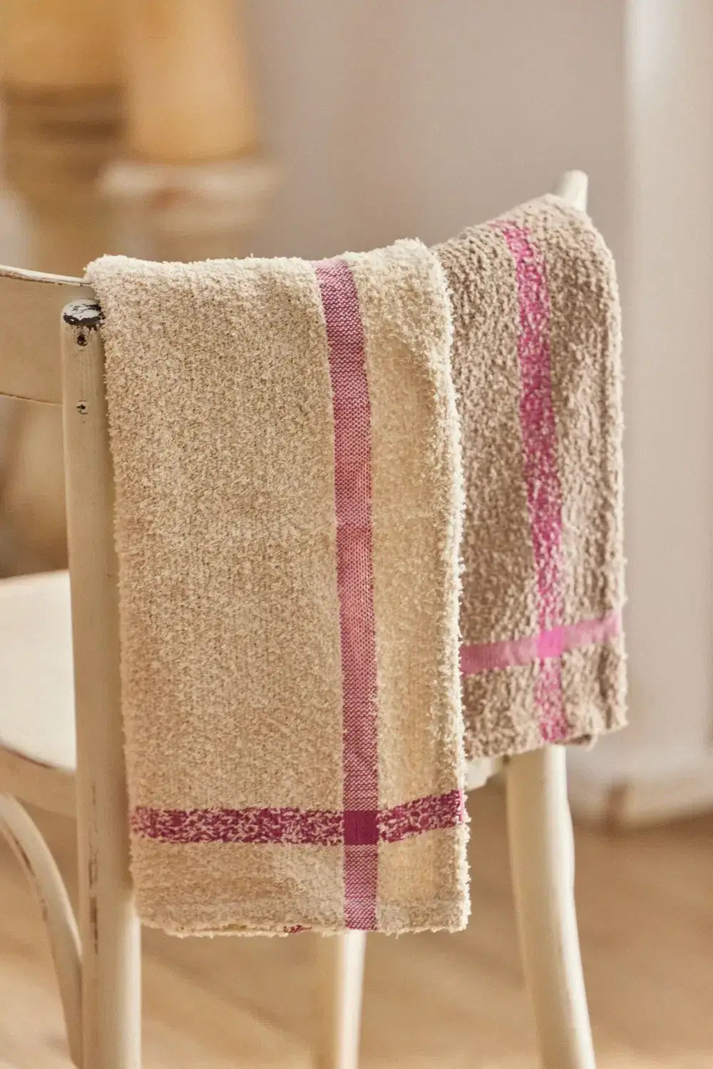 Blush Check Terry Kitchen Towel Set