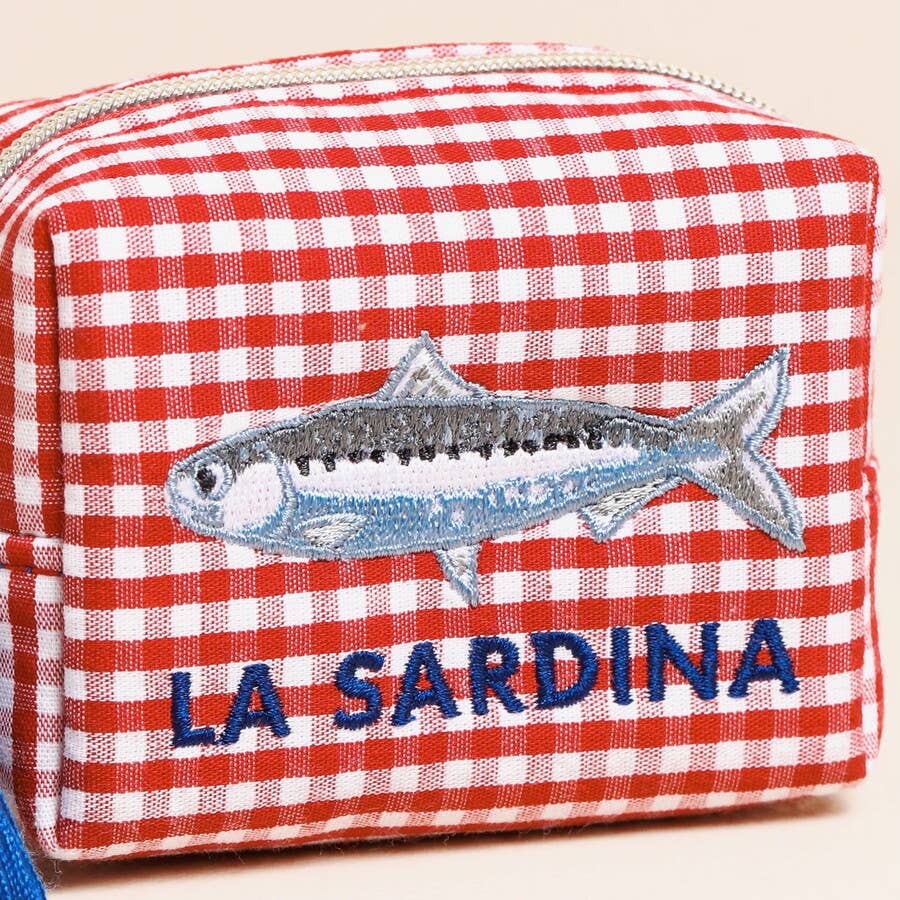 La Sardina Gingham Pouch