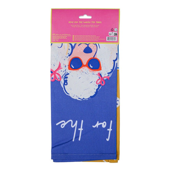 Here For The Snacks Hijinx Tea Towel