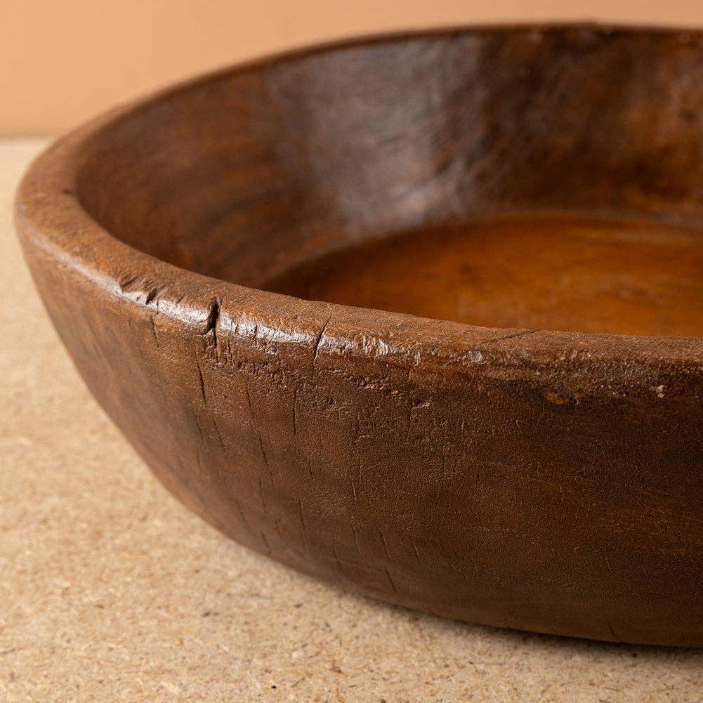 Vintage Wooden Parat Bowl - No.1