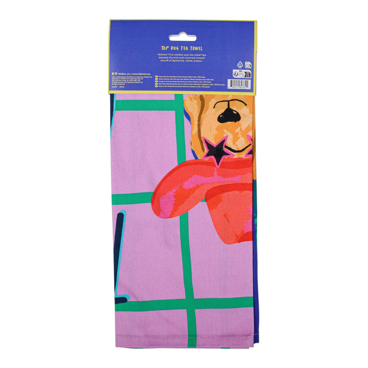 Top Dog Hijinx Tea Towel