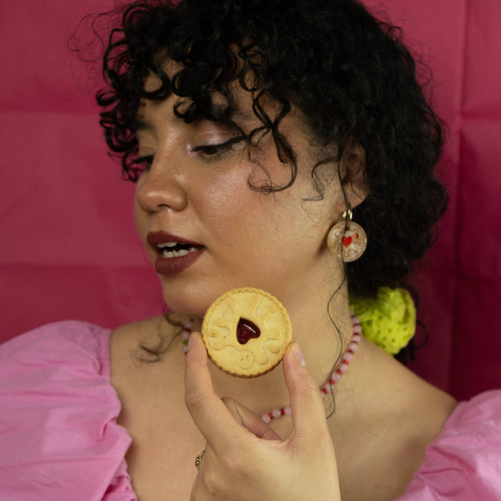 Jammy Heart Hoop Earrings