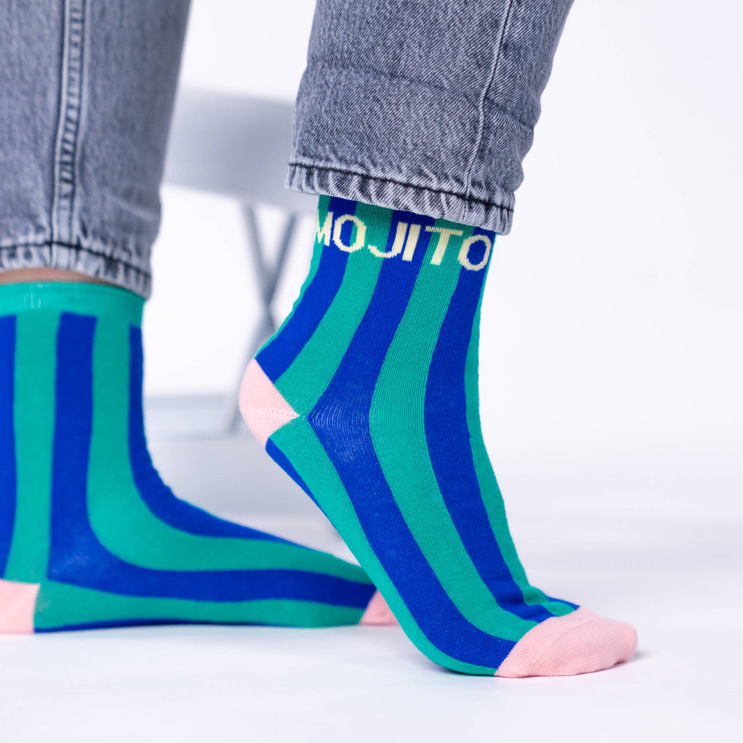 Mojito Striped Combed Cotton Socks
