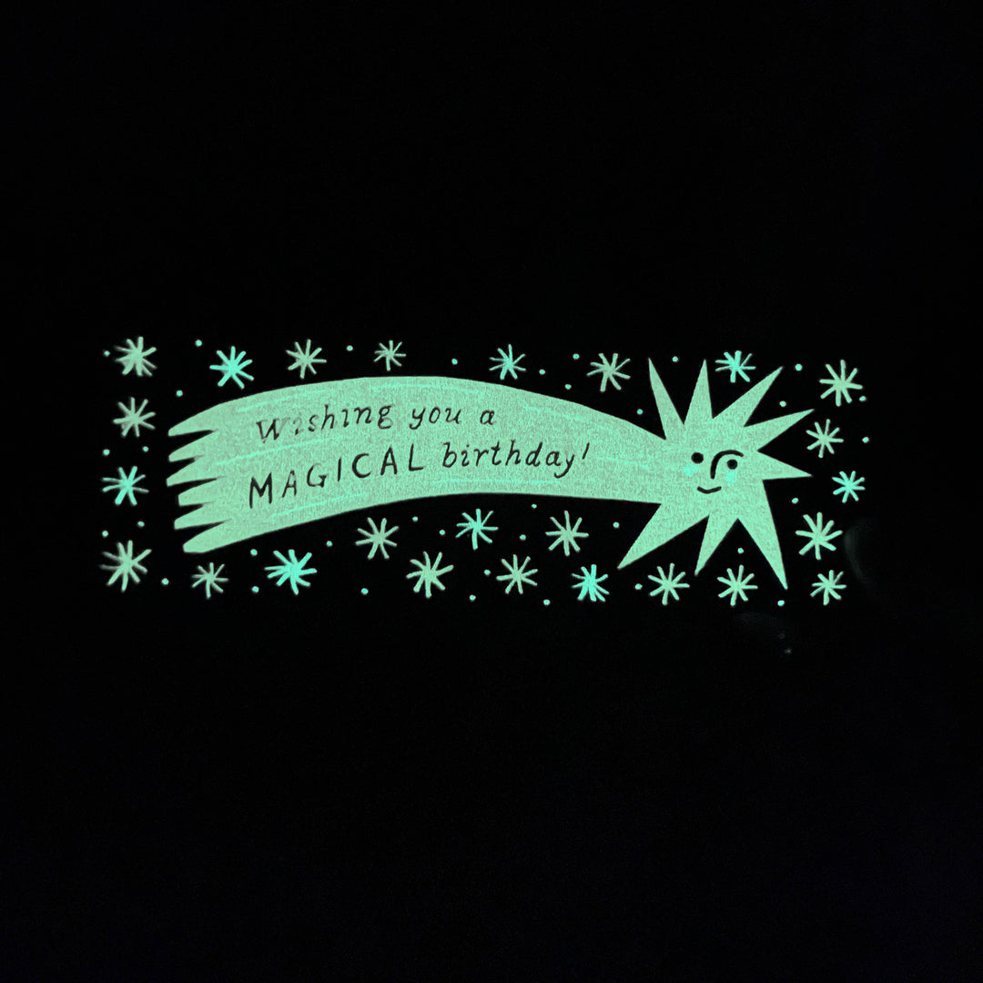 Glow in the Dark Shooting Star Card