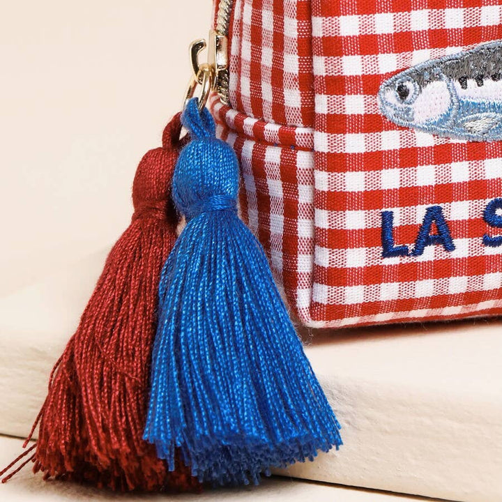 La Sardina Gingham Pouch