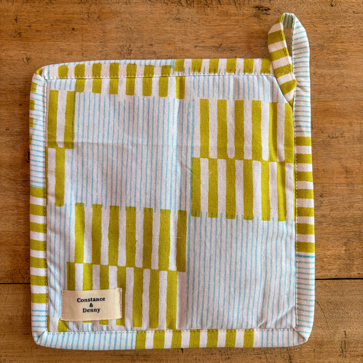 Citrus Grid Quilted Trivet Pot Holder