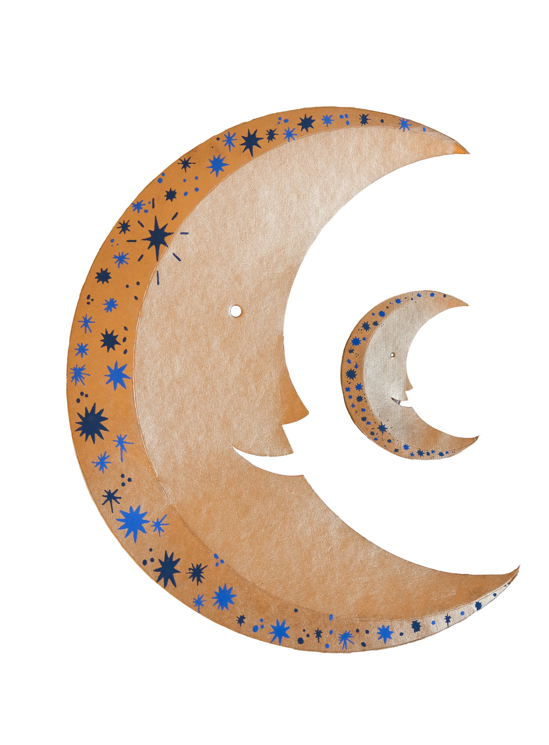 Starry Golden Moon Decoration - Extra Large
