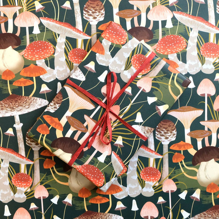 Fungi Wrapping Paper Sheet