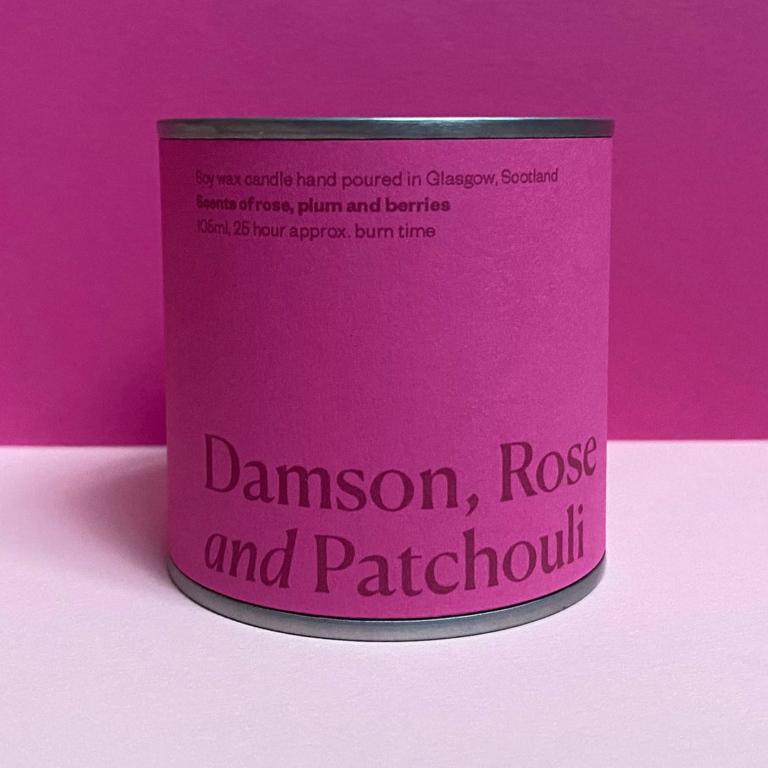 Damson, Rose & Patchouli Candle Tin