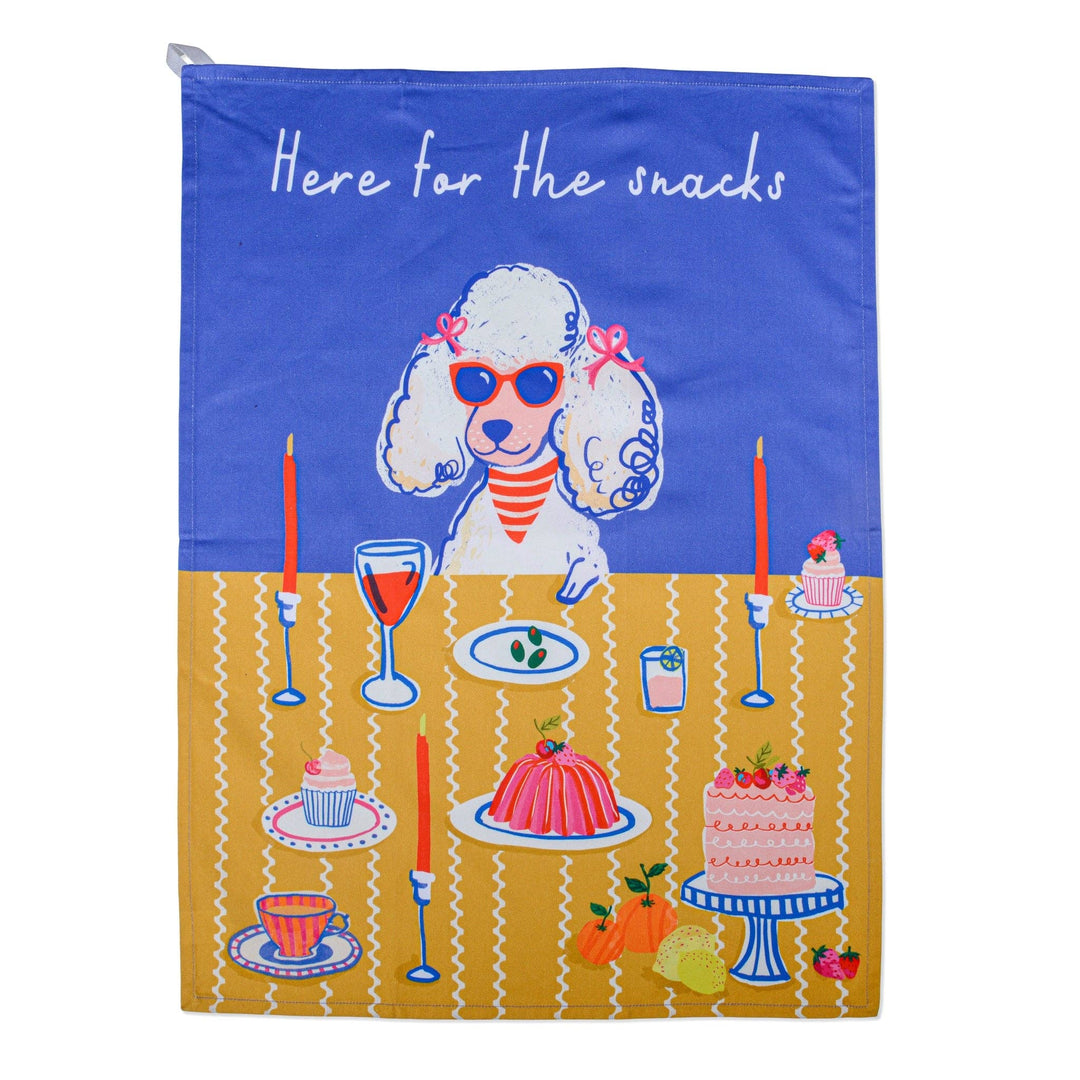 Here For The Snacks Hijinx Tea Towel