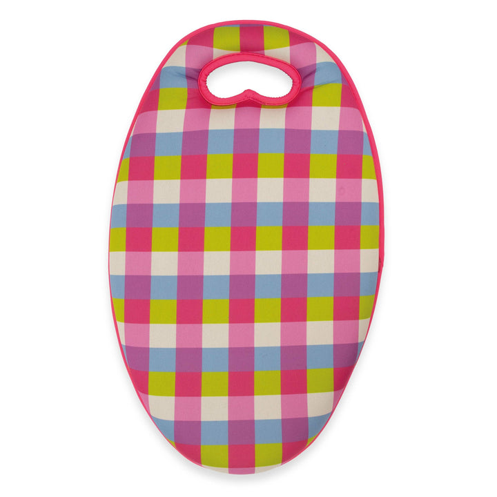Pink Gingham Memory Foam Garden Kneeler